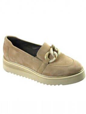 Softwaves Sahara Tan Suede Platform Loafer Size 36 (US 6)
